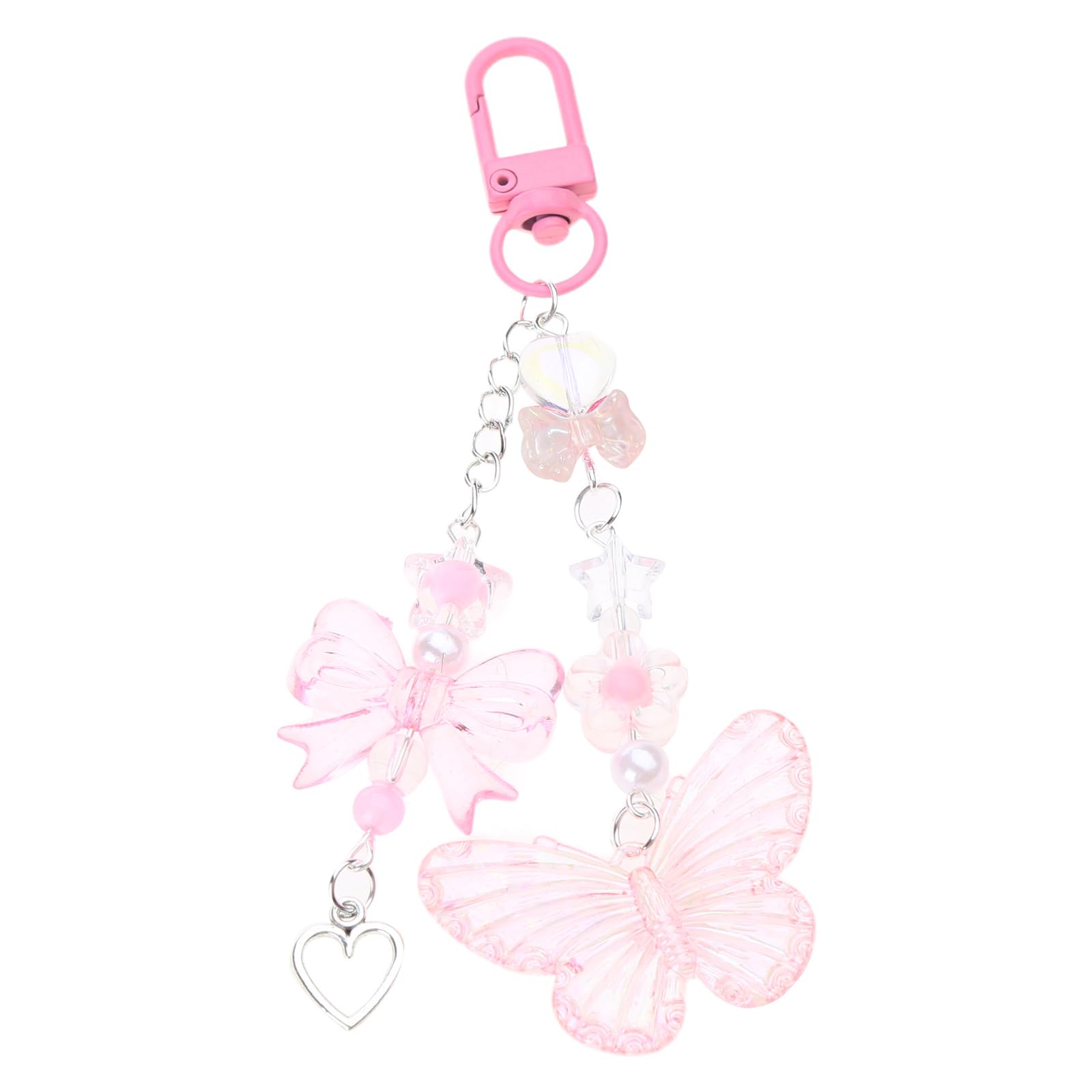 NEWFT Handmade Butterfly Phone Pendants Unique Mobile Straps Bowknot Phone Chain