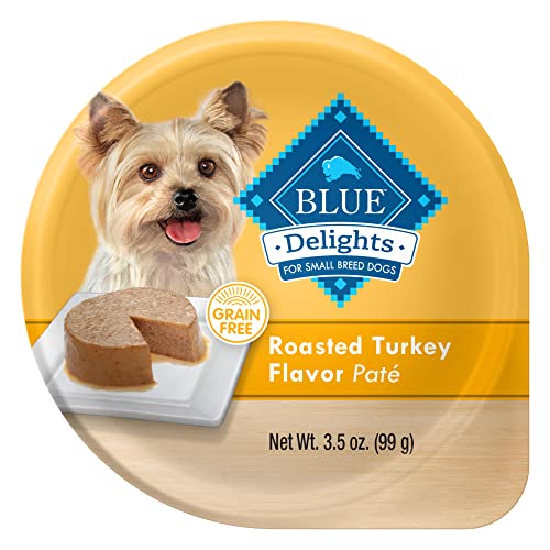 Blue Buffalo Delights Pure Grownup Small Breed Moist Canine Meals Cups, Pate Type, Roasted Turkey Taste in Savory Juice 3.5-oz (Pack of 12) Blue Buffalo Delights Pure Grownup Small Breed Moist Canine Meals Cups, Pate Type, Roasted Turkey Taste in Savory Juice 3.5-oz (Pack of 12)