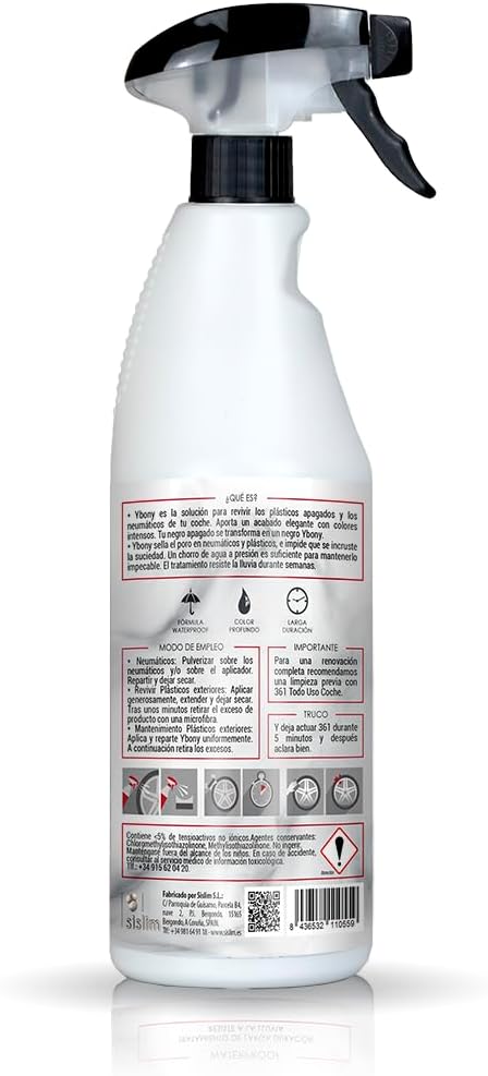 Sisbrill: Restaure les Plastiques Détériorés, Ultra-Brillant & Résistant à la Pluie (750ml) - Image secondaire