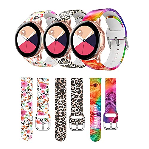 Wizvv Bracelets de Montre en Silicone 20 mm compatibles avec Samsung Galaxy Watch 4 Active 2 40 mm/42 mm Cover
