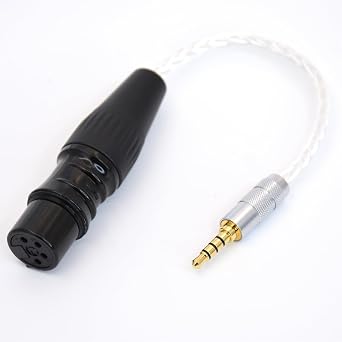 8 Cores Silver Plated Cable TRRS 3.5mm Male to 4-Pin XLR Female Balanced Audio Adapter for HiFiman Player DAC HM901R HM1000