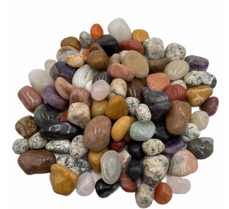 Mixed Polished Natural Pebbles (2–4 cm) | Glossy Multi-Color River Stones for Aquarium, Fish Tank, Flower Vase, Indoor Plants, Succulents, Garden Landscaping & Home Décor | 3 kg-image-29