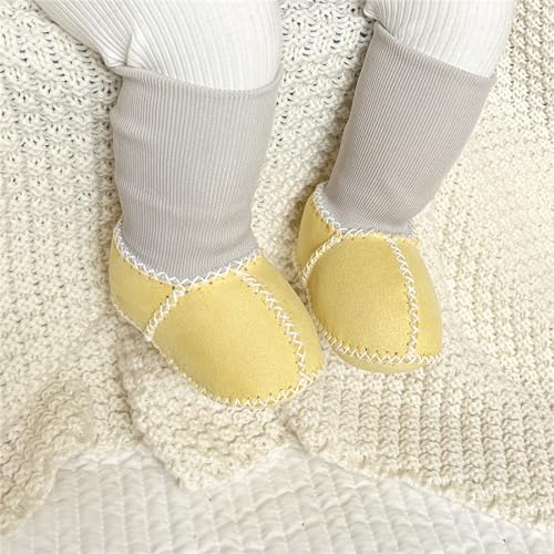 Newborn Infant Baby Girls Boys Warm Fleece Winter Booties First Walk Slippers Shoes Non-Slip Indoor Sneakers3