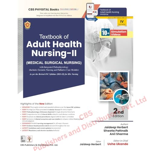 Image of Textbook of Adult Health Nursing-I and II | As per the Revised INC Syllabus (2021-22) for BSc Nursing (PB 2026): 2