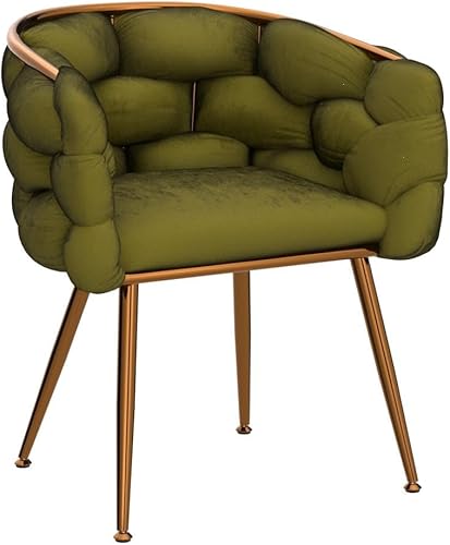 Miniatura 52 de Kakotito Silla de lujo hecha a mano con patas doradas, moderno sillón de terciopelo para sala de estar y dormitorio, Silla de Acento (beige)