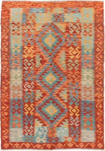 Nain Trading Kilim Afghan 123x170 Tissé à la Main Tapis d'Orient Tapis Laine