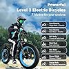 SMLRO 5000W Peak Dual Motor E-Bike, 60V 25AH Battery Electric Bike for Adults, 45MPH Mountain AWD 21-Speed Snow E-Bike with 24" x 4.0 Fat Tire, Long Range Mountain Dirt Off-Road (Bule) #5