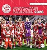 FC Bayern München Postkartenkalender 2026: Monats-Tischkalender zum Aufstellen oder Aufhängen mit den Stars des FC Bayern. Ein kleiner Foto-Kalender ... Versenden an Fans. (Bundesliga Kalender Heye)