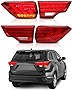 MOSTPLUS LED Red Tail Lights Compatible for Toyota Highlander 2014 2015 2016 2017 2018 Rear Lamps Assembly (Set of 2)