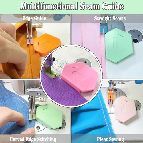 image for BREXFIRE 3PCS Magnetic Seam Guide for Sewing Machine, Multifunctional 