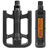 【Glattes Kugellager】Das Pedal verwendet ein Chrom-Vanadium-Stahl-Kugellager mit geringem Reibungswiderstand, das leicht zu starten ist und Ihnen ein gutes Fahrerlebnis bietet, egal ob Freizeit oder Sport.