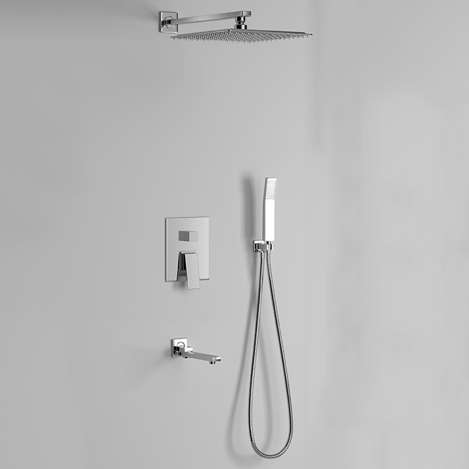 Mitigeur de douche encastré mural eau chaude et froide