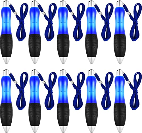 Lot de 10 grands stylos à bille lestés rétractables avec corde de suspension - Grande prise en main - Pour personnes âgées, arthrite, douleurs à la main, Parkinson, tremblements Cover