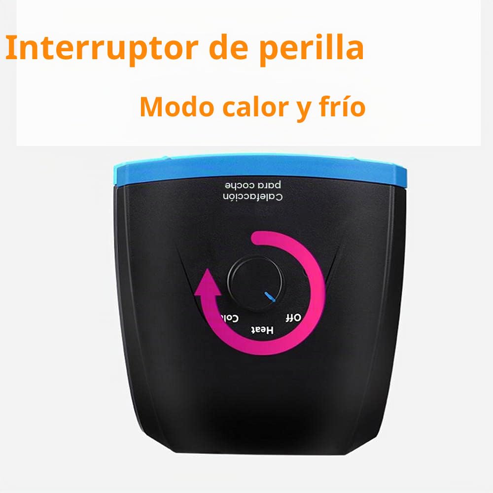 MACHSWON Calentador de coche, calentador portátil para coche, desempañador de parabrisas, enchufe en cigarrillos，calefactor coche 12v