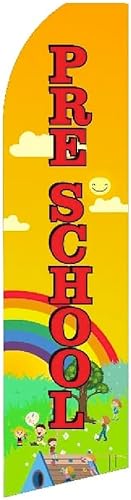 Bandera preescolar solo letras rojas sin postes disponible en Yaxa Colombia