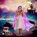 Fedio Mermaid Toys Princess Dress up for Girls,Mermaid Light Up Princess Cape Set,Toddler Dress up Toys Christmas Birthday Halloween Gifts for 3-8 Years Old