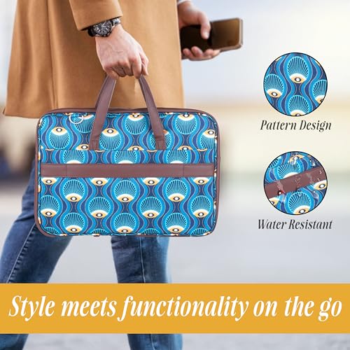 Image of Protecta Stride Floral Printed Laptop Messenger Bag for Men and Women for Office 16 inch Use Macbook Office Briefcase Bag Print Padded Sleeve Straps Durable Design Lightweight 18L Art Deco Print