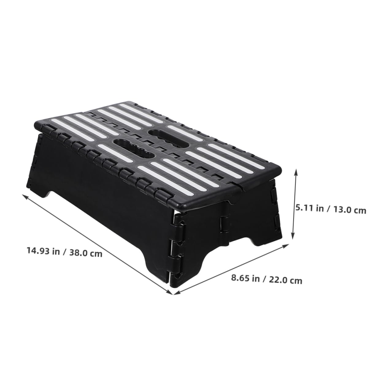 HOLIDYOYO Step Stool for Elderly Folding Stool Anti-Slip Portable Space-Saving Comfortable for Home