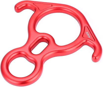 Changor Figure 8 Abseiling Device Figure, Climbing Ring Terminal Descender, 8 Rope Descending Device Abseiling Ring Rope Descending Device for Aerial Dance and Rock Climbing