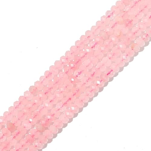 Miniatura 5 de BEADIA Cuentas de amazonita natural de 0.157 x 0.079in, 120 cuentas sueltas de semipreciosas facetadas para diseño de joyería