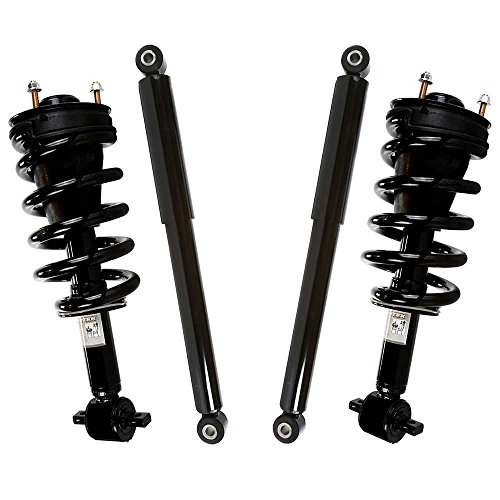 AutoShack SUSPPK01410 Set of 4 Front Complete Strut Coil Spring Assembly and Rear Shock Absorbers Replacement for Avalanche Tahoe Suburban 1500 GMC Yukon XL 1500 2007-2017 Yukon 2015-2016 Yukon XL RWD