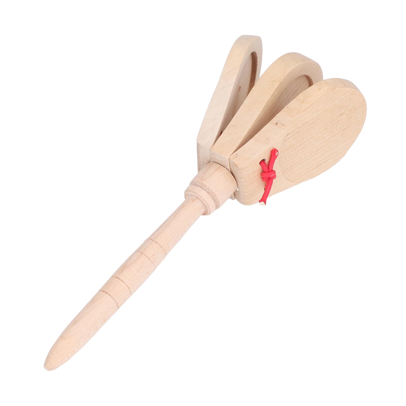 Safe Wood Material Soft Sound Portable Hand Castanets Toys for Kids, Developing Musical Sense, Educational