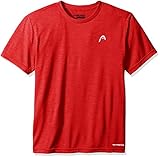 HEAD Men's Space Dye Hypertek Crewneck Gym Training & Workout T-Shirt - Short Sleeve Activewear Top