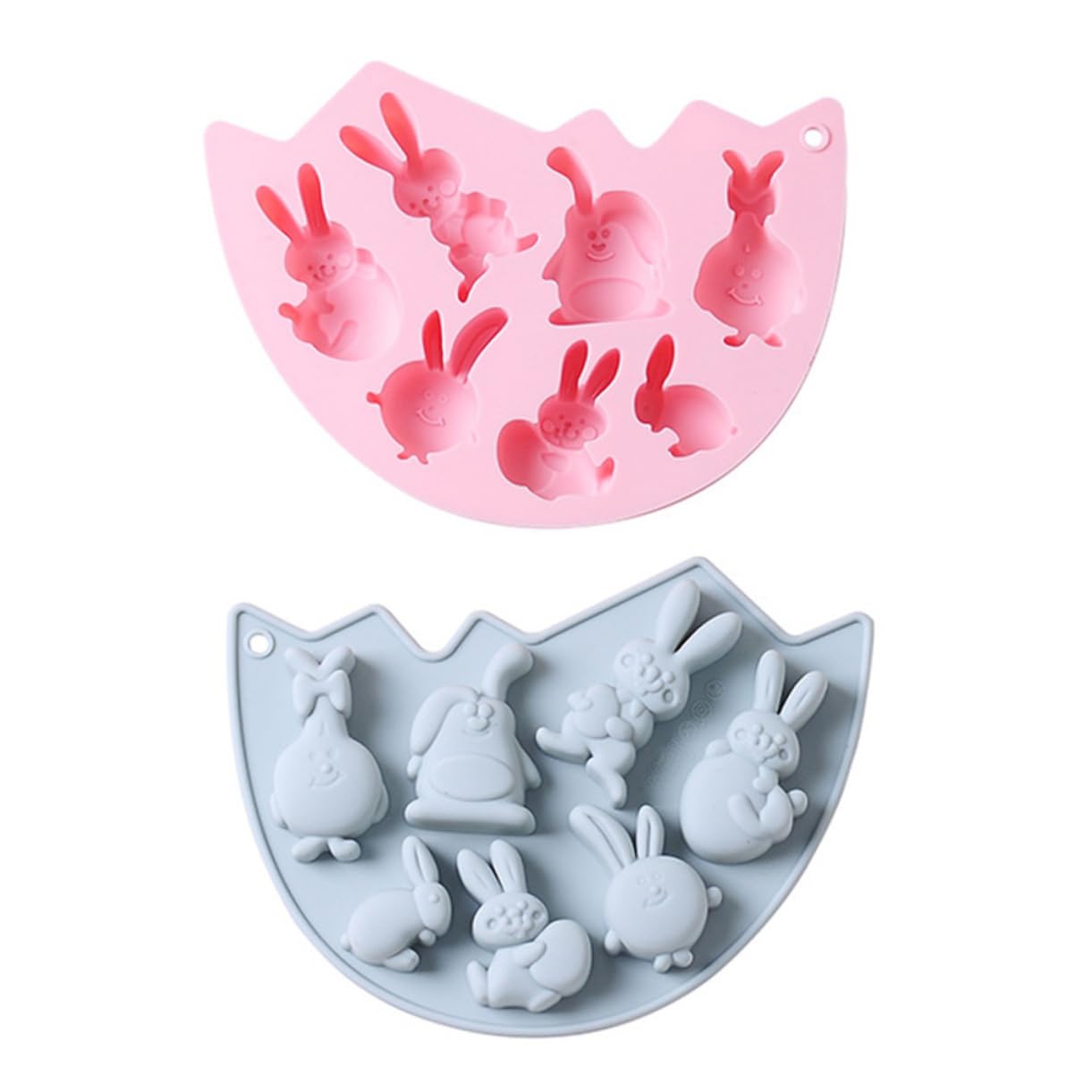 Amosfun 3 Ensembles Moule À Lapin Moule Pâques Paque Gommeux s À Crêpes D'halloween À Gâteau Sur Le Thème De Pâques En Silicone Pour La Maison 2 Pièces * 3