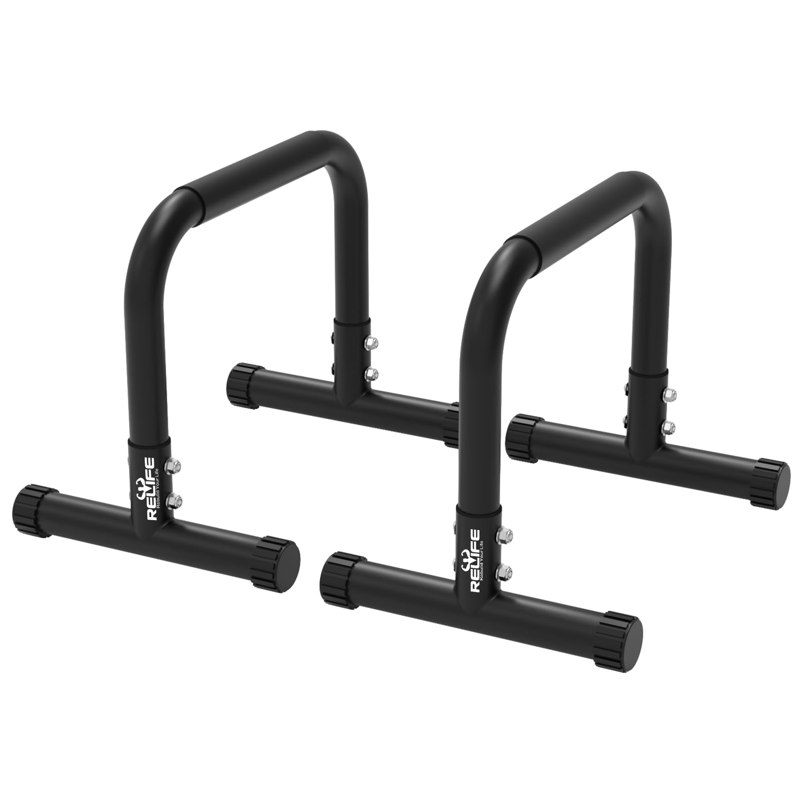 RELIFE REBUILD YOUR LIFE Dip Station Regolabile Parallele Calisthenics Parallel Bars Parallettes Push up Dip Stand Fitness parallettes Heavy Duty Libera Installazione