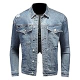 Design classique simple à manches longues avec bras décoratifs. Les boutons métalliques sont beaux et ne tombent pas facilement. Revers. Le fil plat n'est pas tordu, augmente la fermeté et ne se déforme pas. Tout le monde a besoin d'une veste en jean. Cette veste en jean classique est sûre d'ajouter un confort polyvalent à votre garde-robe.