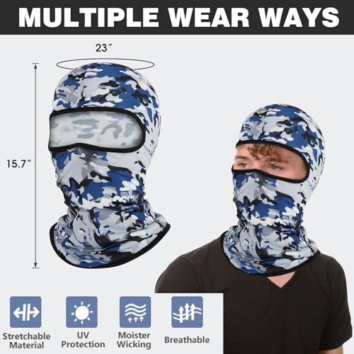 Image of 36 Pieces Balaclava Full Face Mask UV Protection Windproof Face Cover Sun Protection Balaclava for Outdoor Sports Work (US, Alpha, One Size, Mixed)