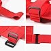 JeCar Fire Extinguisher Holder Adjustable Roll Bar Extinguisher Strap for 1987-2020 Jeep Wrangler JK JL TJ CJ YJ & 2020 Jeep Gladiator JT, Red