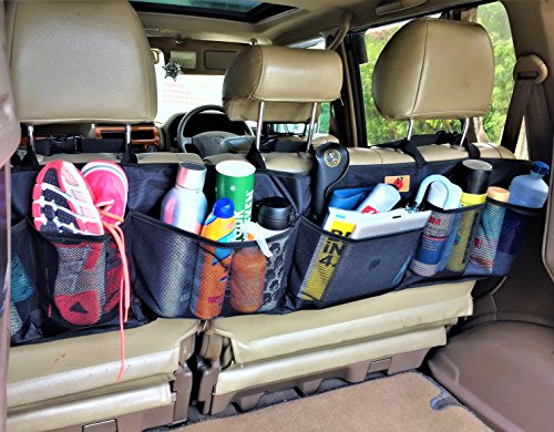 P&F PRODUCTS Car Trunk Organizer by P&F | Large Collapsible Cargo Net | Backseat Storage for CRV | Prius | Pickup | Mini Van