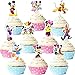 Dekoracja na ciasto, 24 sztuki, Myszka Mickey, dekoracja na tort, mini mysz, topper, dla chłopców i dziewczynek, dekoracja tortu na urodziny, imprezę urodzinową