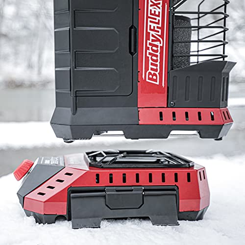 Image of Mr. Heater MH11BFLEX Buddy Flex Heater, Red & MH8CFLEX 8,000 BTU Buddy Flex Cooker, Red