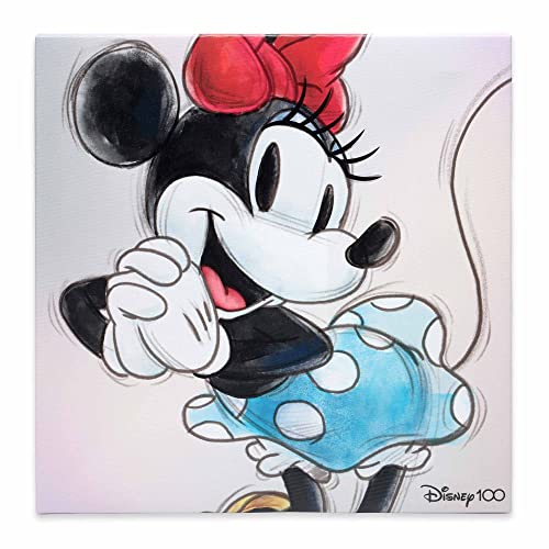 Disney Minnie Mouse Toile enveloppée Open Road Brands décoration murale pour salon