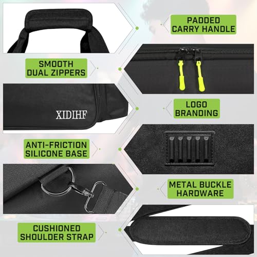 Image of DJ Cable File Bag with Adjustable Dividers, Travel DJ Gig Bag for Cables, Cords, DJ Gear, & Musicians Accessories, for Professional Equipment, 18''Wx14''Dx12.2''H