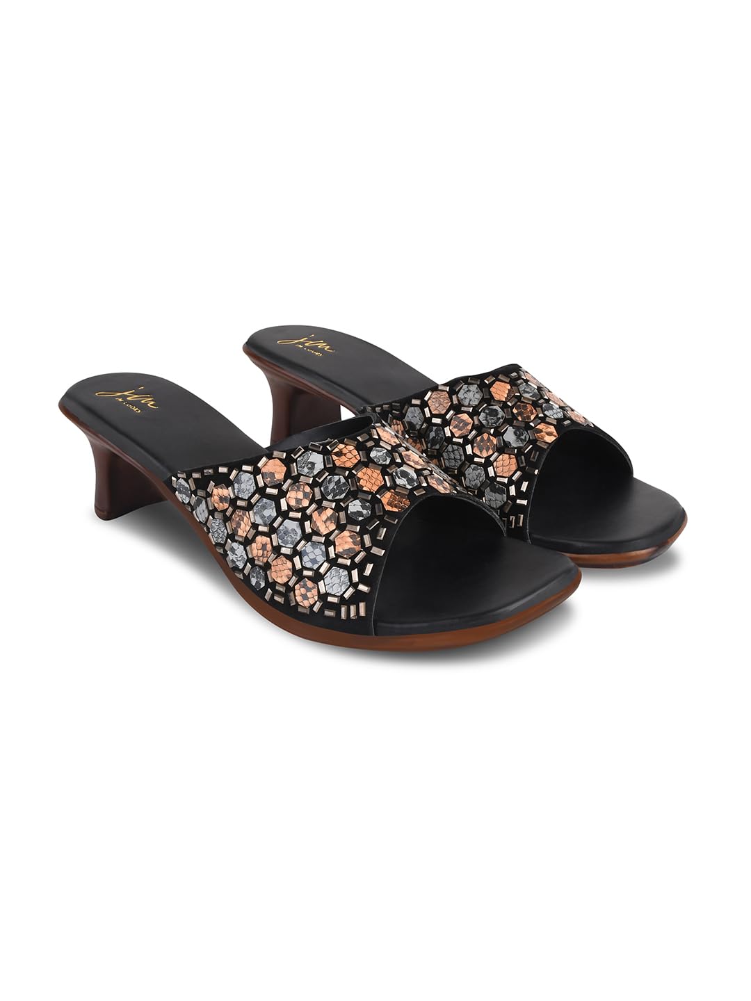 JM LOOKS: Womens Fashionable Casual Open Toe Kitten Heel Sandals - Comfortable Sole, Fancy Design (B0CX2227LW) Amazon Price History, Amazon Price Tracker