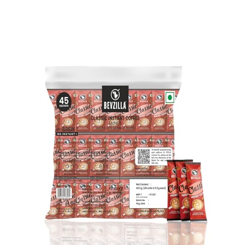 Image of Bevzilla Coffee Combo Pack | Gold Brew, Hazelnut & Classic 0.9g Sachets with 20 Assorted | Instant Single Serve Coffee Variety Box