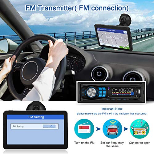 TENSWALLXCJC Navigationsgerät für Auto LKW 2023: PKW Touchscreen 7 Zoll 8G 256M Navigation mit Sprachführung… – Bild 7