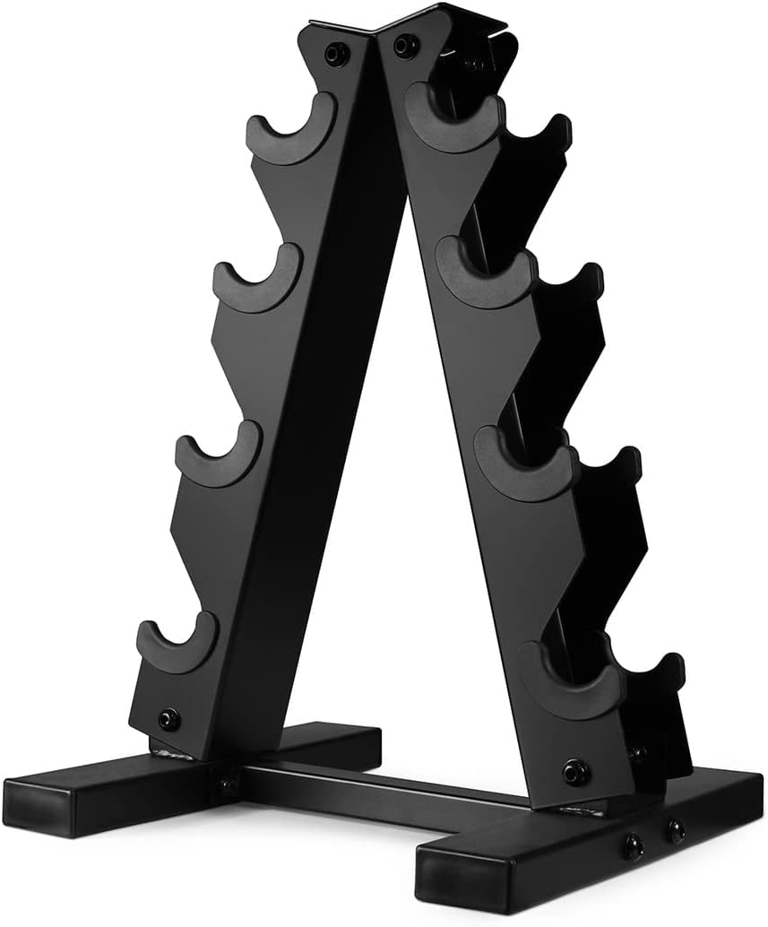 CAPHAUS Dumbbell Rack, Heavy Duty A-Frame Dumbbell Stand, Steel Dumbbell Holder, Dumbbell Weight Storage Rack for Dumbbell Storage Solution, RACK ONLY, Multiple Sizes Options