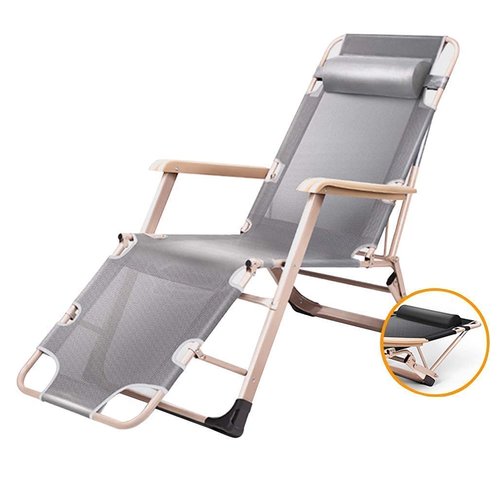 Chaise de jardin en plein air pliante pour détente sur balcon et camping