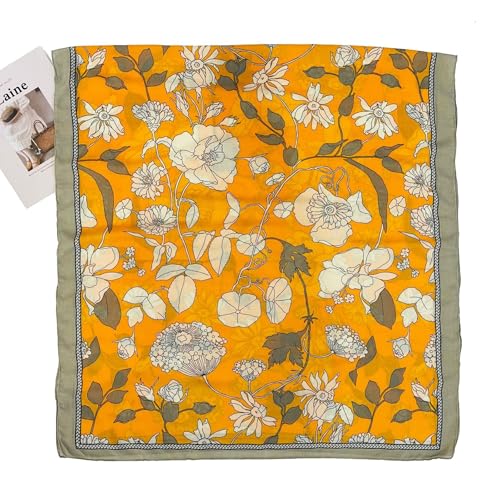 Lightweight Scarves Fashion Flowers Print Women Cotton Wrap Scarf Head Shawl Spring Gift3