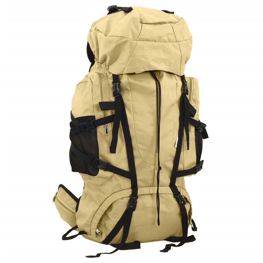Zaino da escursionismo in tessuto Oxford da 60 l, impermeabile, con spallacci imbottiti regolabili, struttura in metallo, versatile, per attività all'aperto, escursionismo, campeggio, trekking