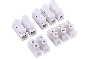 CH2+CH3 Quick Wire Connectors for Strip Light and LED Wiring Projects - 100-Piece Set