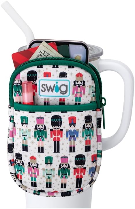 Swig Life Mega Mug Pouch, Water Bottle Bag with Adjustable Strap, Water Bottle Fanny Pack with Zippered Phone Pocket, Holds Travel Essentials, Bottles, Tumbler Accessories