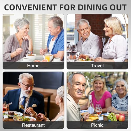 Weighted Utensils for Hand Tremors and Parkinson's Patients-Adaptive Utensils-3 Piece Set Weighted Silverware for Elderly, Arthritis, Weak Hand Grip.Gifts for Parkinsons Patients - Image 7