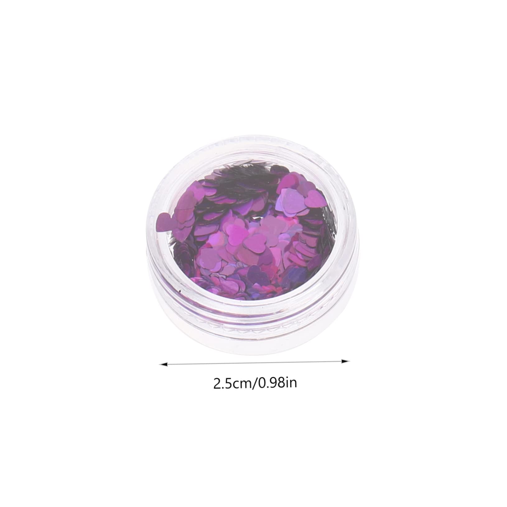 Didiseaon 5 Set Viso Glitterato Glitter Per Unghie A Cuore Adesivi Per Unghie Adesivi Per Smalto Strass Per L'artigianato Adesivi Per Nail Art Con Paillettes L'animale Domestico 12 Scatole*5