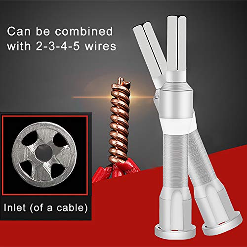 Neepanda Wire Twisting Tool, Wire Stripper and Twister, Wire Terminals Power Tools, Auto Manual Twist Wire Tool Quick Connector Twist Wire Tool for Stripping and Twist Wire Cable
