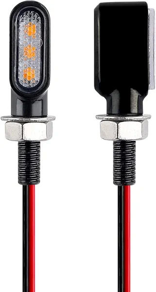 mini led turn signals motorcycle blinkers dirt bike Rear front turn signals universal bullet signal lights suitable for honda harley suziki motorycles (TURN03)